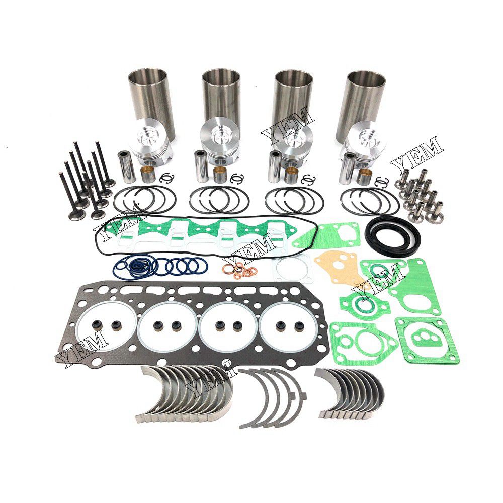 4D84-2 Overhaul Rebuild Kit With Gasket Set Bearing-Valve Train For Yanmar 4 cylinder diesel engine parts For Yanmar