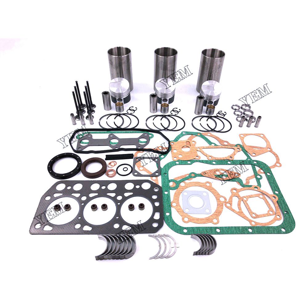 K3D Overhaul Rebuild Kit With Gasket Set Bearing-Valve Train For Mitsubishi 3 cylinder diesel engine parts For Mitsubishi
