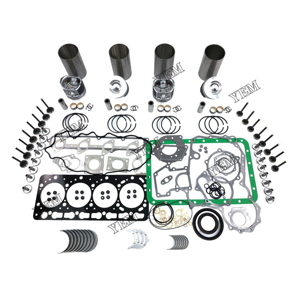 V3300 Overhaul Rebuild Kit With Gasket Set Bearing-Valve Train For Kubota 4 cylinder diesel engine parts For Kubota