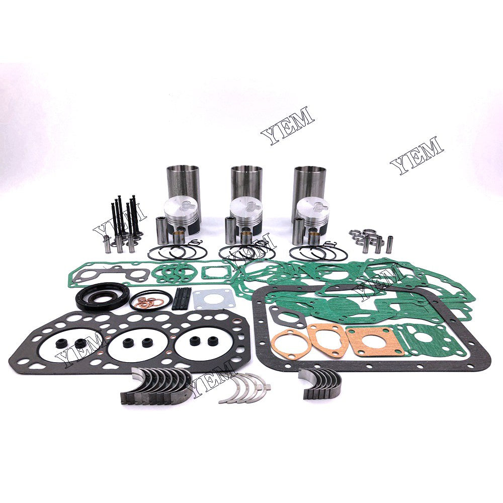 K3M-DI Overhaul Rebuild Kit With Gasket Set Bearing-Valve Train For Mitsubishi 3 cylinder diesel engine parts For Mitsubishi