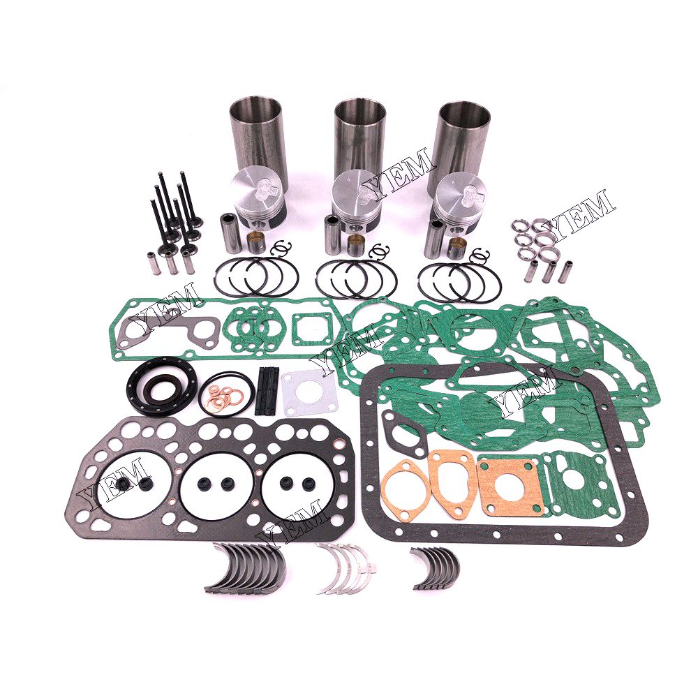 K3M-DI Overhaul Rebuild Kit With Gasket Set Bearing-Valve Train For Mitsubishi 3 cylinder diesel engine parts For Mitsubishi