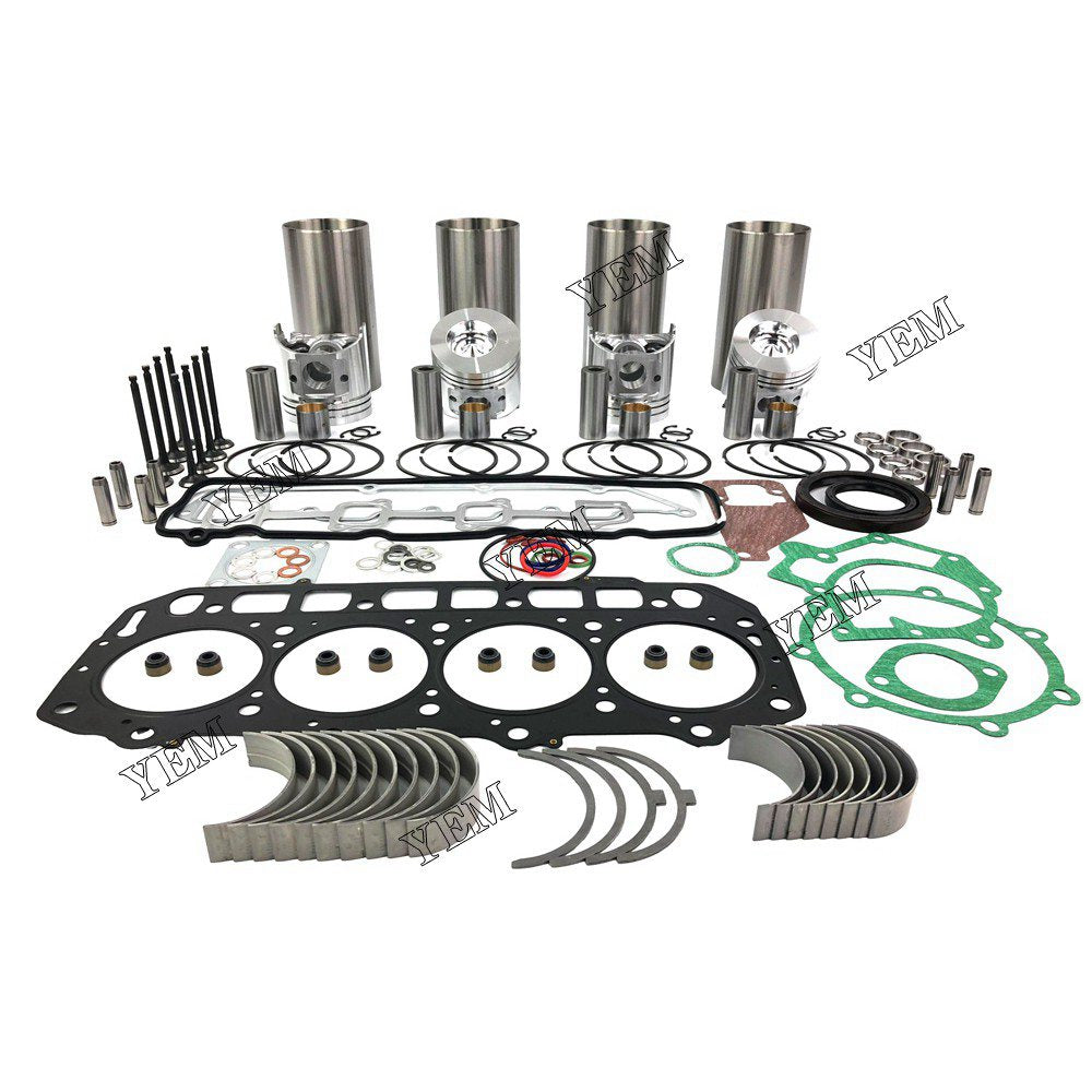 4TNE94 Overhaul Rebuild Kit With Gasket Set Bearing-Valve Train For Yanmar 4 cylinder diesel engine parts For Yanmar