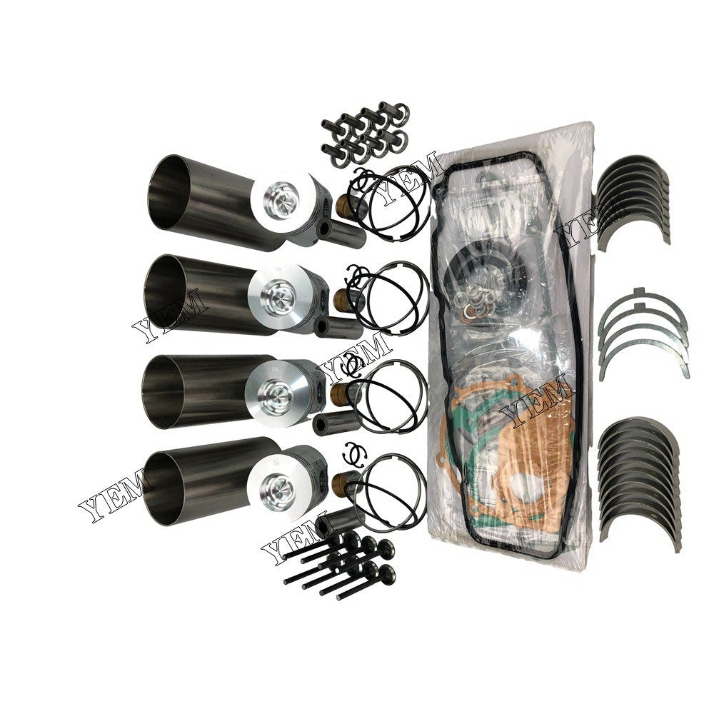4TNE94 Overhaul Rebuild Kit With Gasket Set Bearing-Valve Train For Yanmar 4 cylinder diesel engine parts For Yanmar
