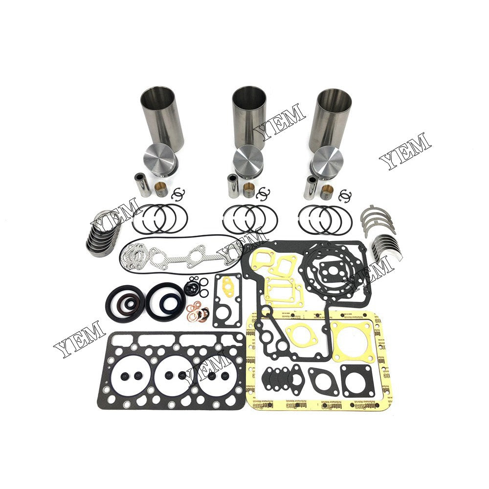 D850 Overhaul Rebuild Kit With Gasket Set Bearing For Kubota 3 cylinder diesel engine parts For Kubota