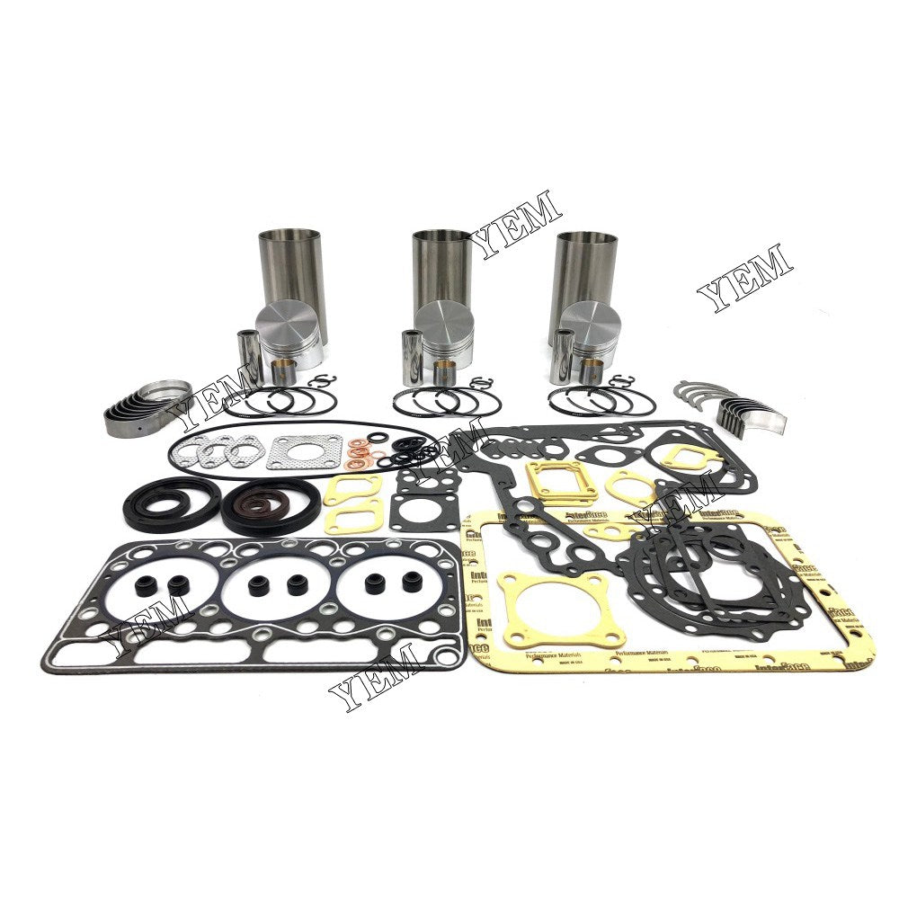 D950 Overhaul Rebuild Kit With Gasket Set Bearing For Kubota 3 cylinder diesel engine parts For Kubota