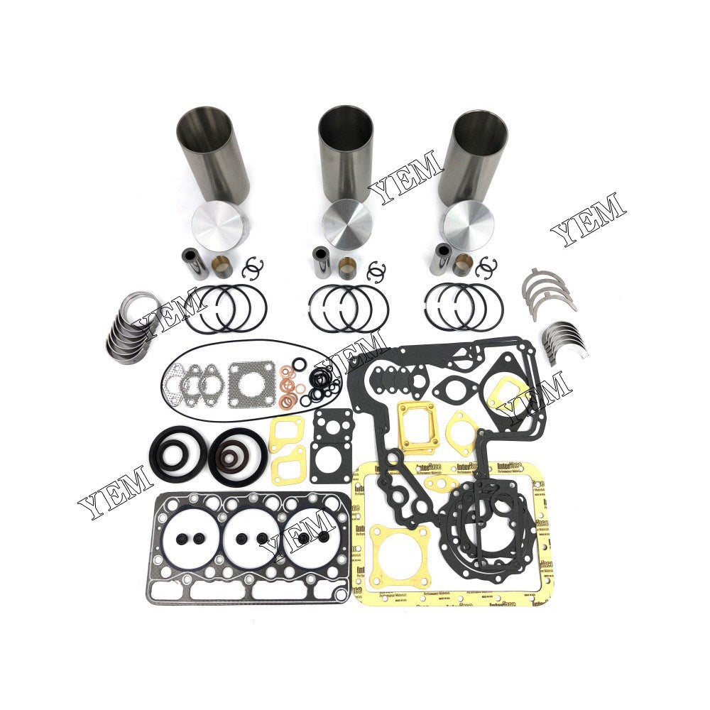 D950 Overhaul Rebuild Kit With Gasket Set Bearing For Kubota 3 cylinder diesel engine parts For Kubota