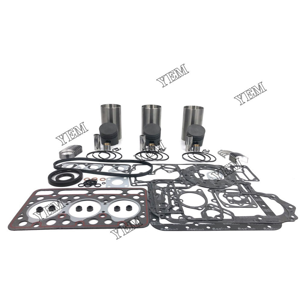 D1100 Overhaul Rebuild Kit With Gasket Set Bearing For Kubota 3 cylinder diesel engine parts For Kubota