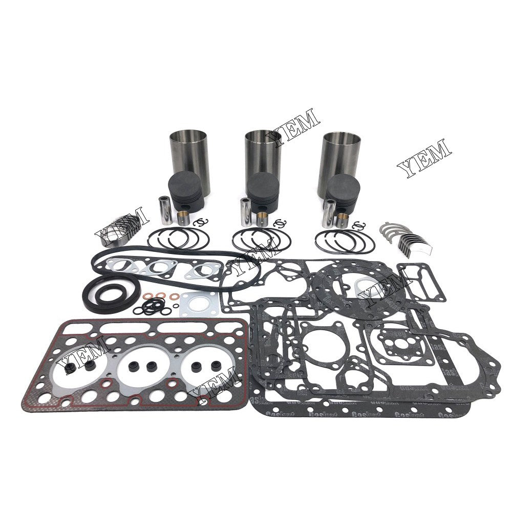 D1100 Overhaul Rebuild Kit With Gasket Set Bearing For Kubota 3 cylinder diesel engine parts For Kubota