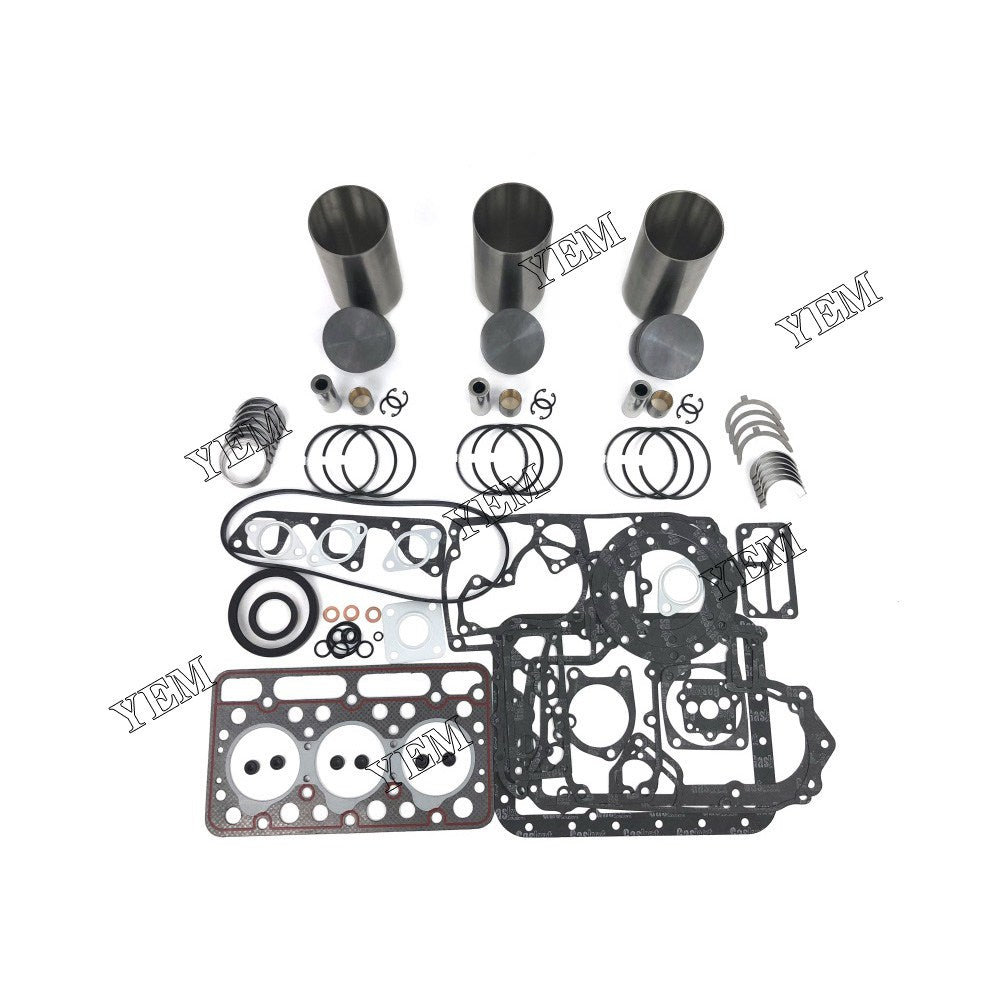 D1100 Overhaul Rebuild Kit With Gasket Set Bearing For Kubota 3 cylinder diesel engine parts For Kubota