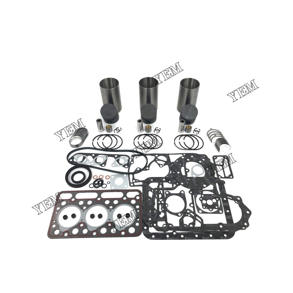 D1100 Overhaul Rebuild Kit With Gasket Set Bearing For Kubota 3 cylinder diesel engine parts For Kubota
