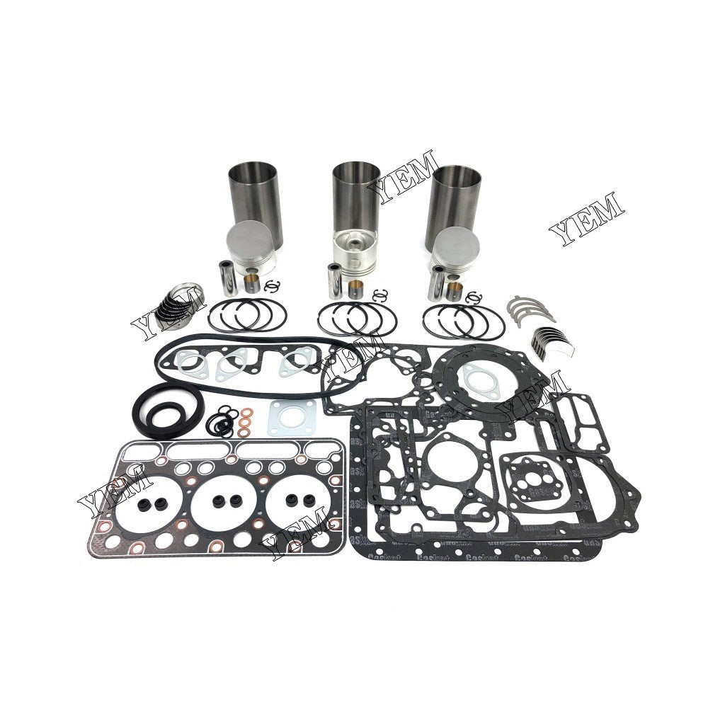 D1301 Overhaul Rebuild Kit With Gasket Set Bearing For Kubota 3 cylinder diesel engine parts