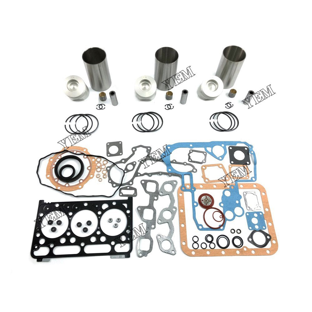 D1703 Overhaul Kit With Gasket Set For Kubota 3 cylinder diesel engine parts For Kubota