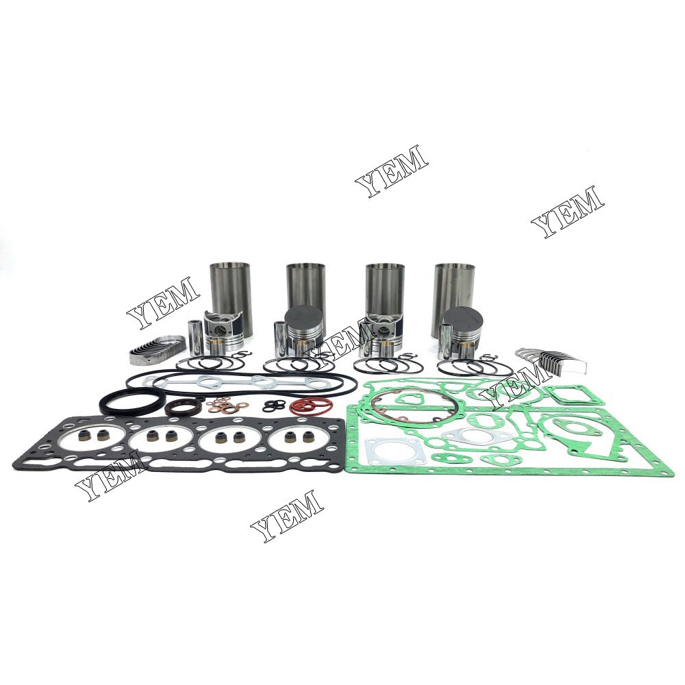 V1205 Overhaul Rebuild Kit With Gasket Set Bearing For Kubota 4 cylinder diesel engine parts For Kubota