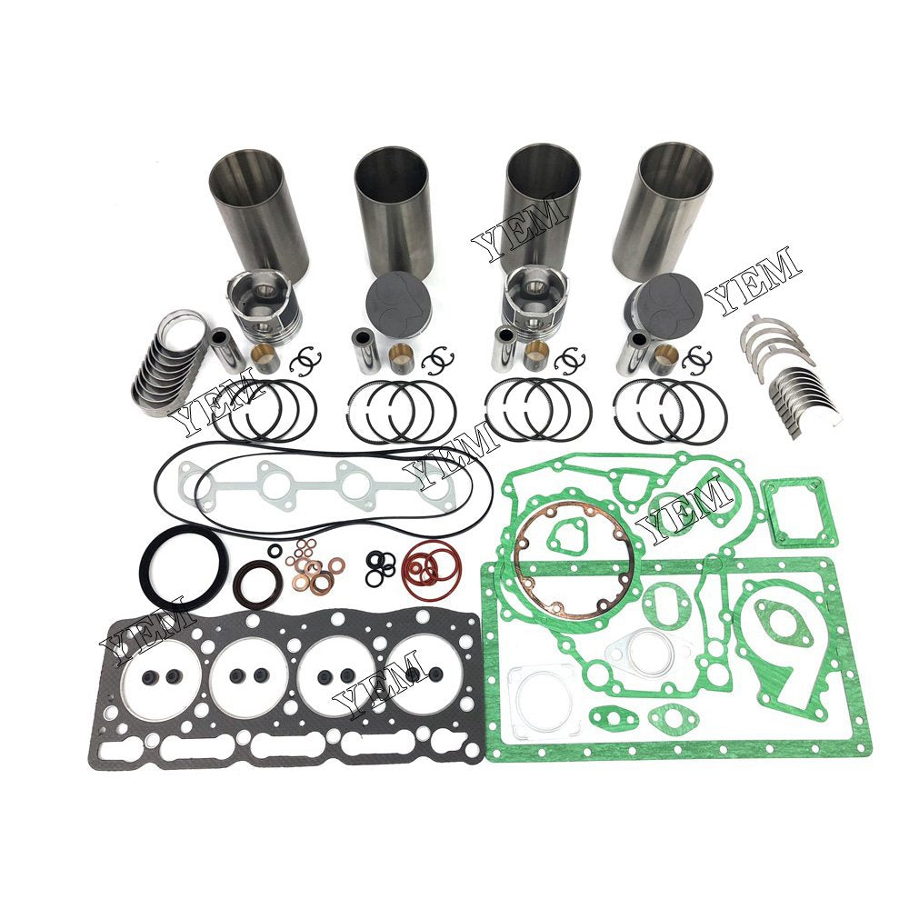 V1205 Overhaul Rebuild Kit With Gasket Set Bearing For Kubota 4 cylinder diesel engine parts For Kubota