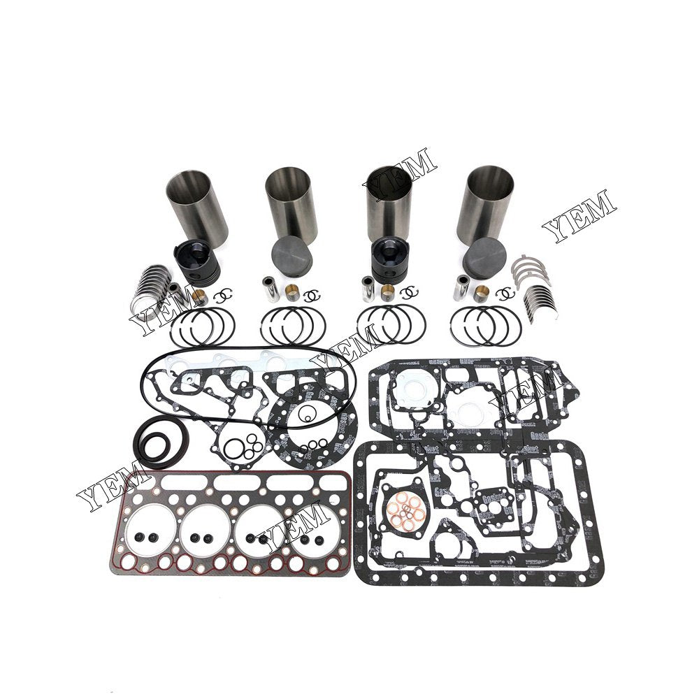 V1500 Overhaul Rebuild Kit With Gasket Set Bearing For Kubota 4 cylinder diesel engine parts For Kubota