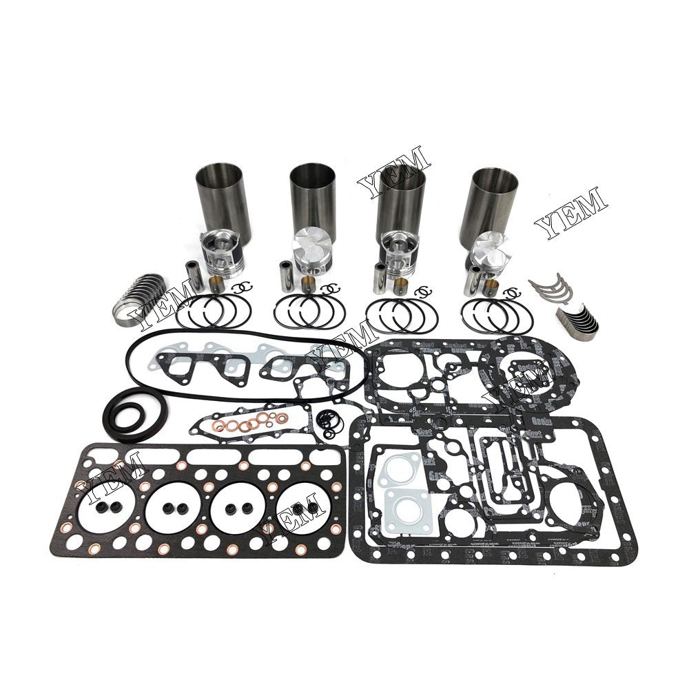 V1512-IDI Overhaul Rebuild Kit With Gasket Set Bearing For Kubota 4 cylinder diesel engine parts For Kubota