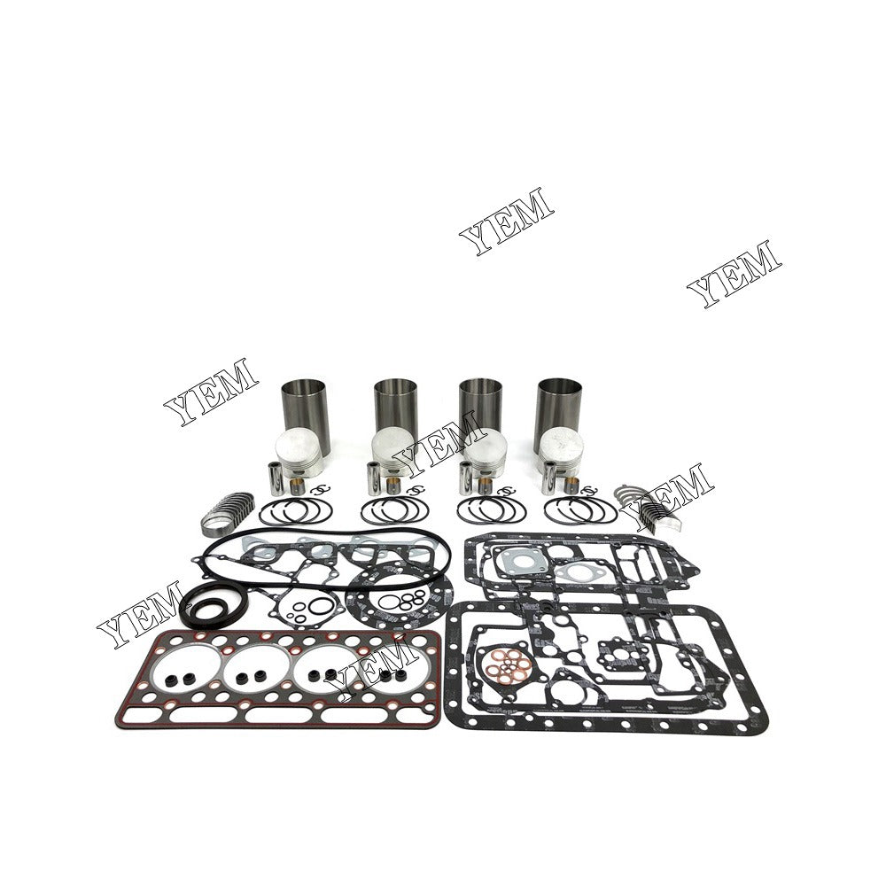 V1902-IDI Overhaul Rebuild Kit With Gasket Set Bearing For Kubota 4 cylinder diesel engine parts For Kubota