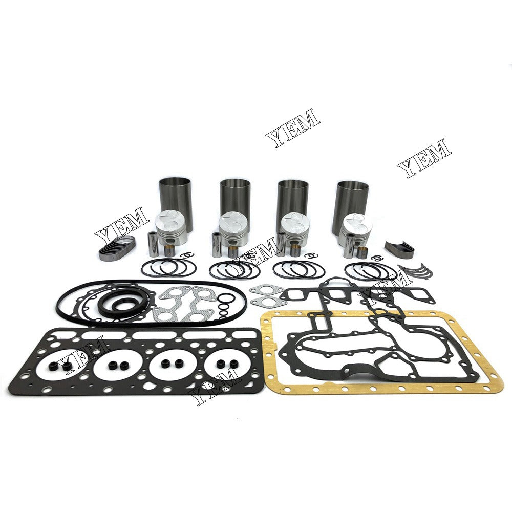 V1903 Overhaul Rebuild Kit With Gasket Set Bearing For Kubota 4 cylinder diesel engine parts For Kubota
