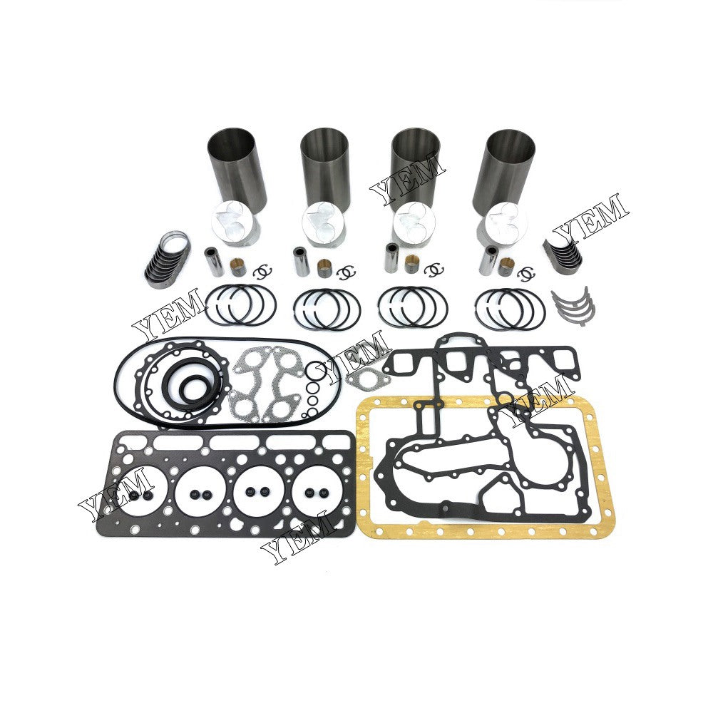V1903 Overhaul Rebuild Kit With Gasket Set Bearing For Kubota 4 cylinder diesel engine parts For Kubota