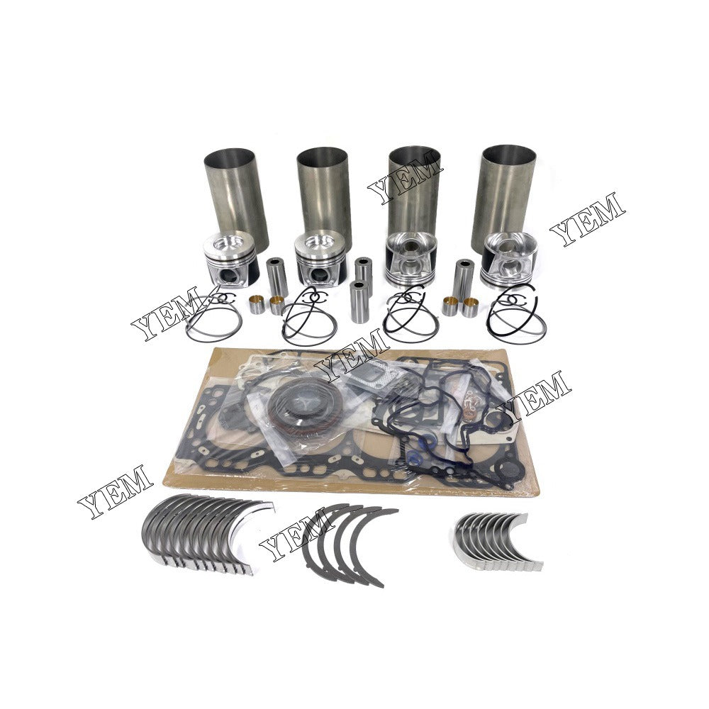 V6108 Overhaul Rebuild Kit With Gasket Set Bearing For Kubota 4 cylinder diesel engine parts