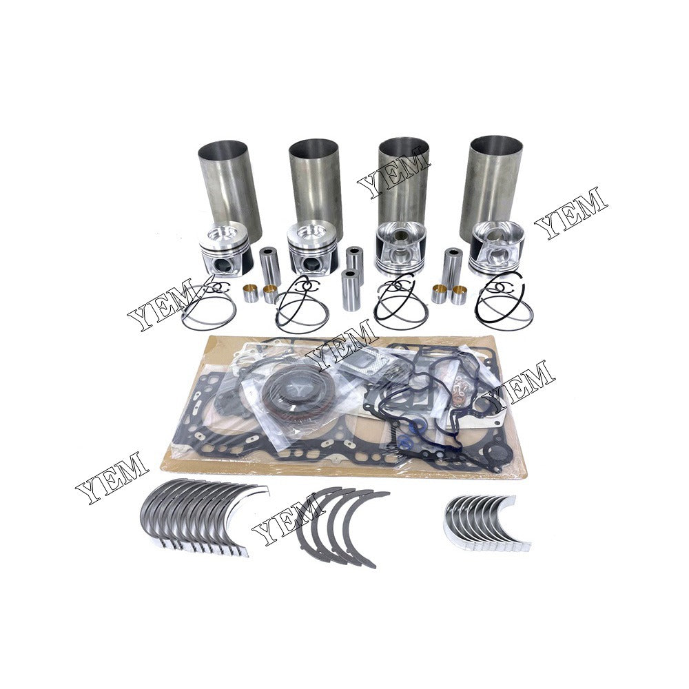 V6108 Overhaul Rebuild Kit With Gasket Set Bearing For Kubota 4 cylinder diesel engine parts For Kubota