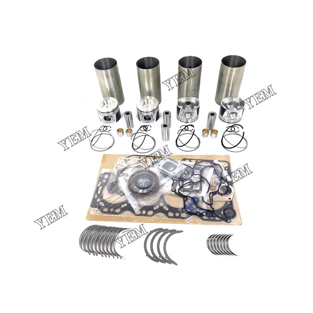 V6108 Overhaul Rebuild Kit With Gasket Set Bearing For Kubota 4 cylinder diesel engine parts For Kubota