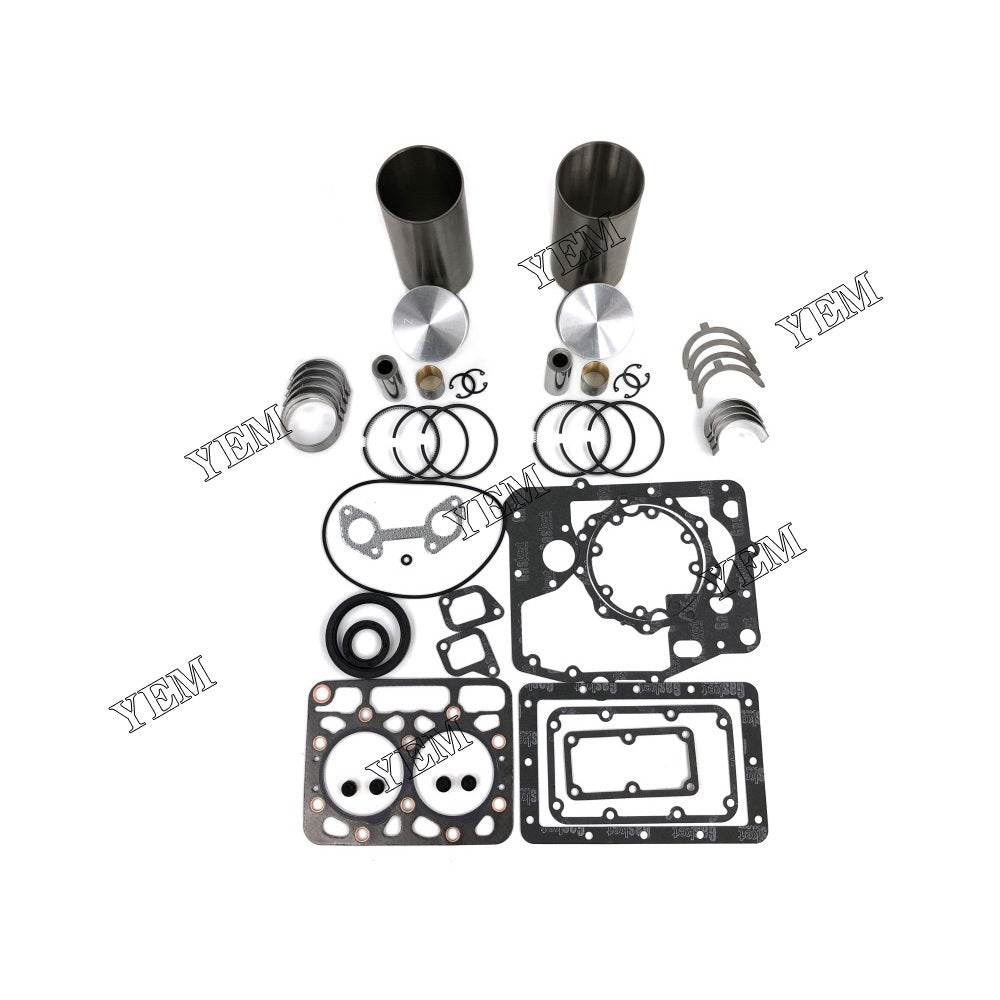ZB600 Overhaul Rebuild Kit With Gasket Set Bearing For Kubota 2 cylinder diesel engine parts For Kubota
