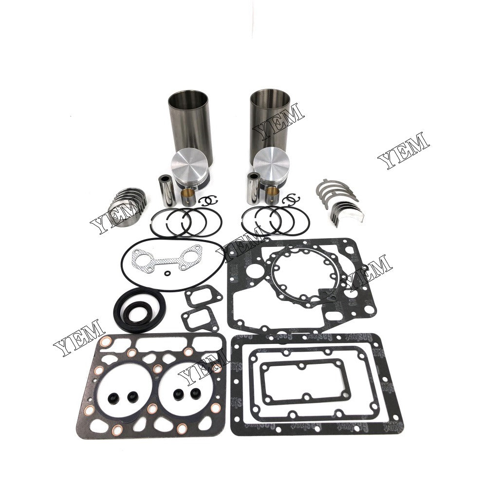 ZB600 Overhaul Rebuild Kit With Gasket Set Bearing For Kubota 2 cylinder diesel engine parts For Kubota