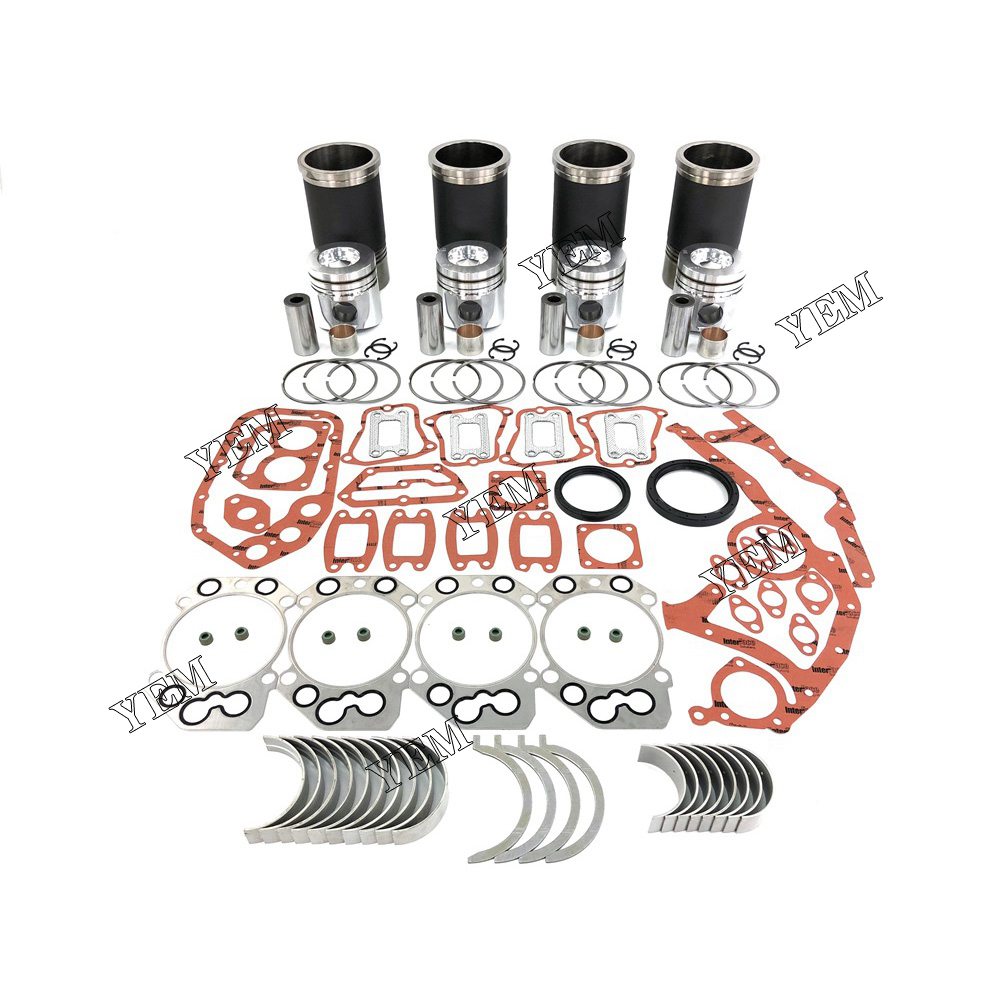 D924T Overhaul Rebuild Kit With Gasket Set Bearing For Liebherr 4 cylinder diesel engine parts