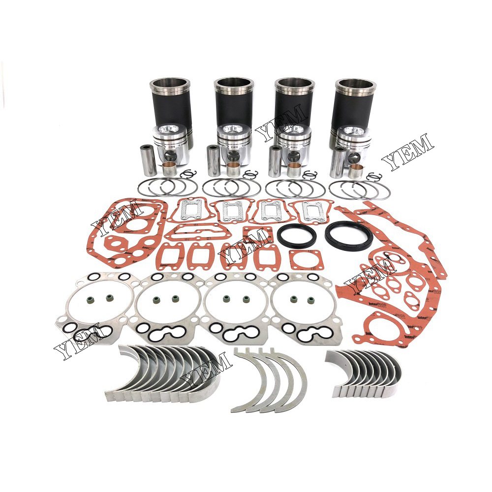 D924T Overhaul Rebuild Kit With Gasket Set Bearing For Liebherr 4 cylinder diesel engine parts For Liebherr