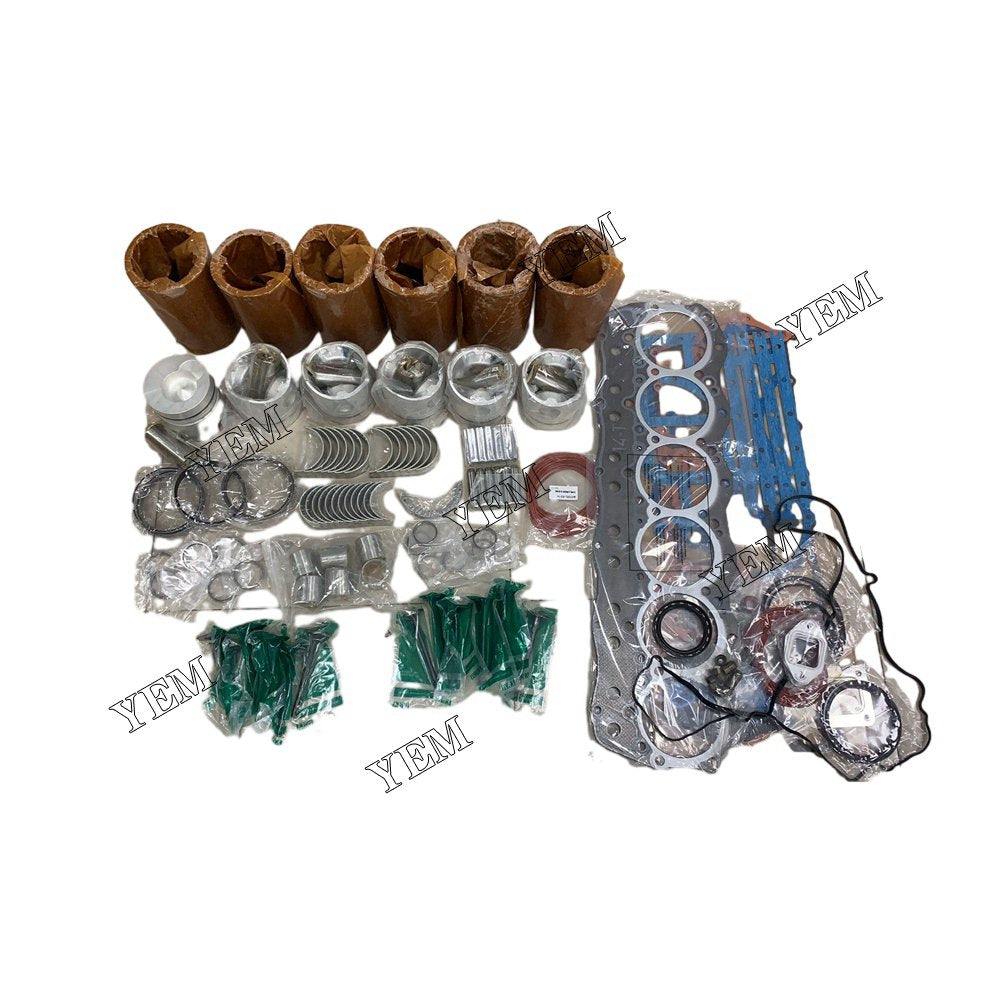 6D14 Overhaul Rebuild Kit With Gasket Set Bearing-Valve Train For Mitsubishi 6 cylinder diesel engine parts
