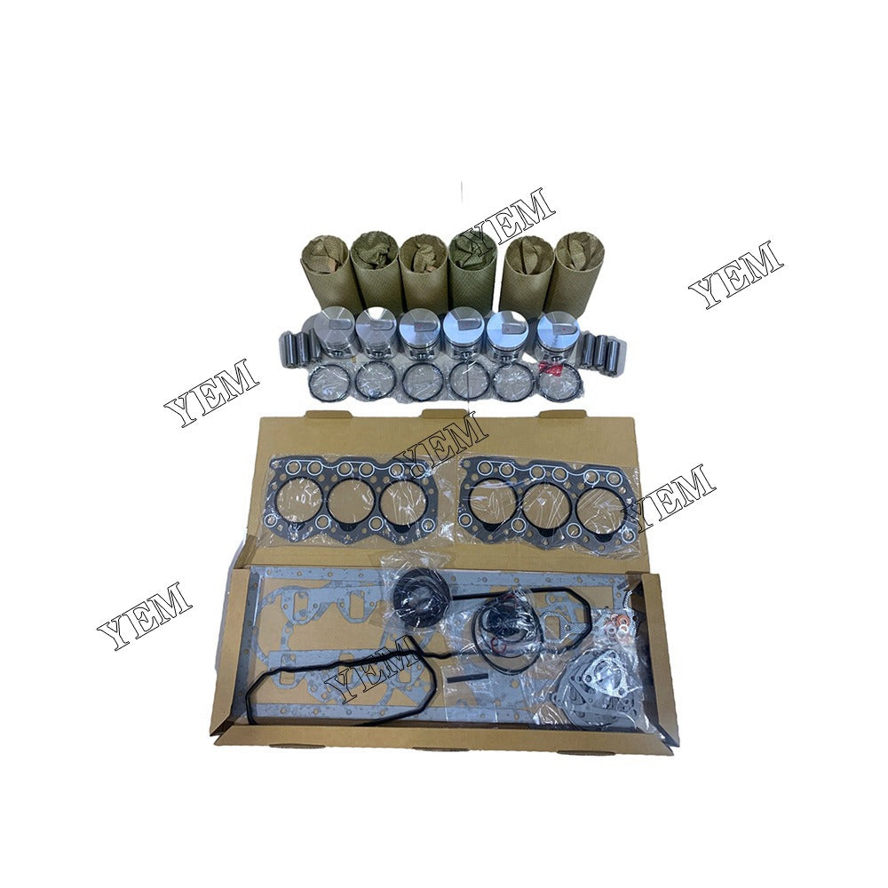 S6E Overhaul Kit With Gasket Set For Mitsubishi 6 cylinder diesel engine parts
