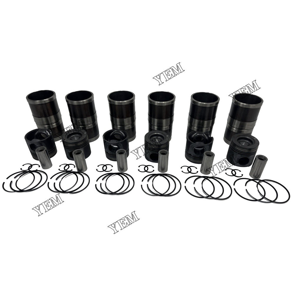 QSL9.3 Cylinder Liner Kit For Cummins 6 cylinder diesel engine parts For Cummins