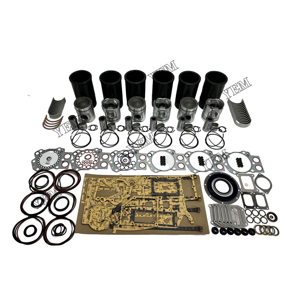 6D170 Overhaul Rebuild Kit With Gasket Set Bearing For Komatsu 6 cylinder diesel engine parts For Komatsu