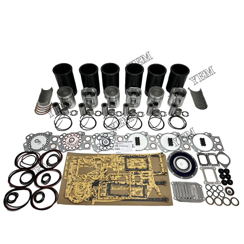 6D170 Overhaul Rebuild Kit With Gasket Set Bearing For Komatsu 6 cylinder diesel engine parts For Komatsu