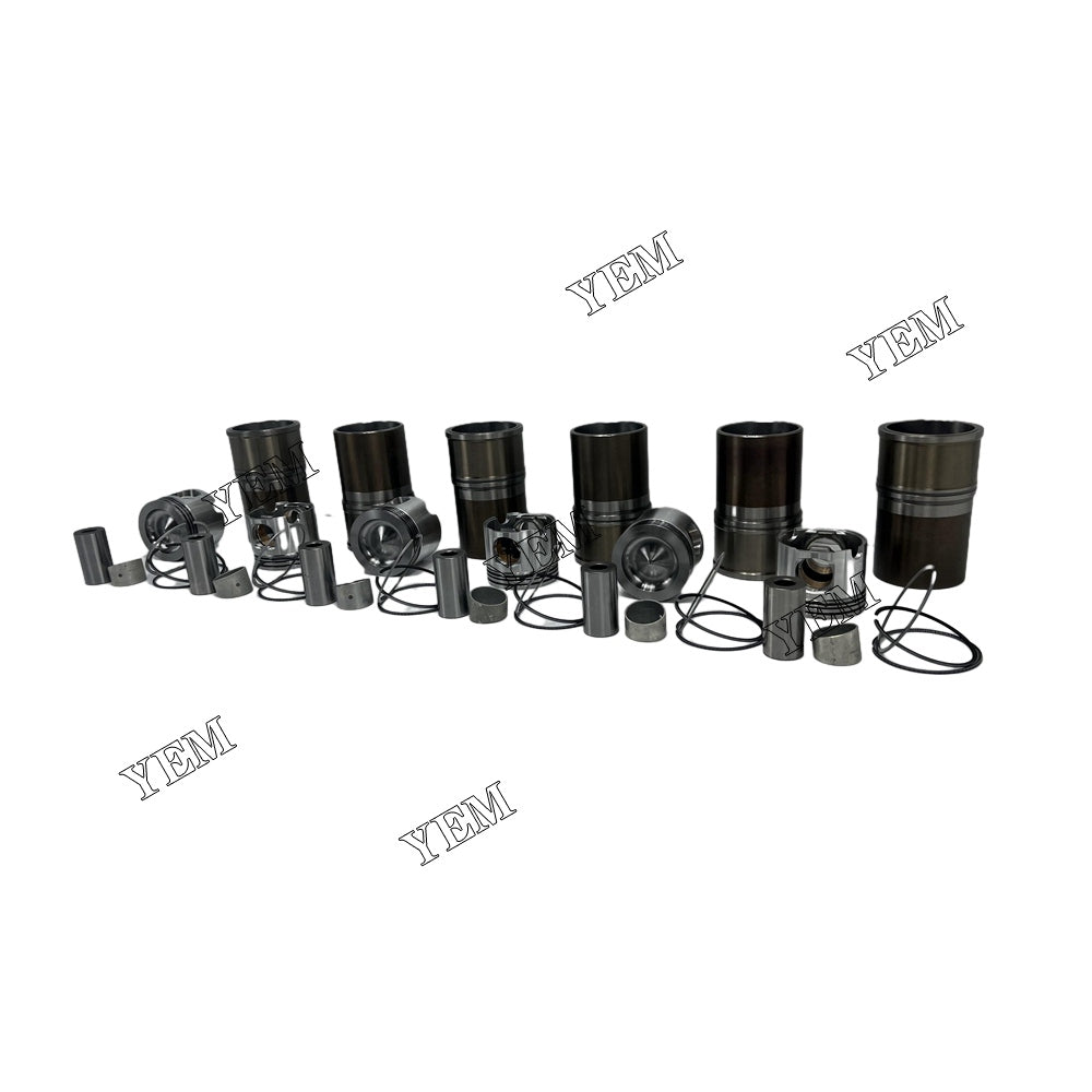 C12 Cylinder Liner Kit For Caterpillar 6 cylinder diesel engine parts For Caterpillar