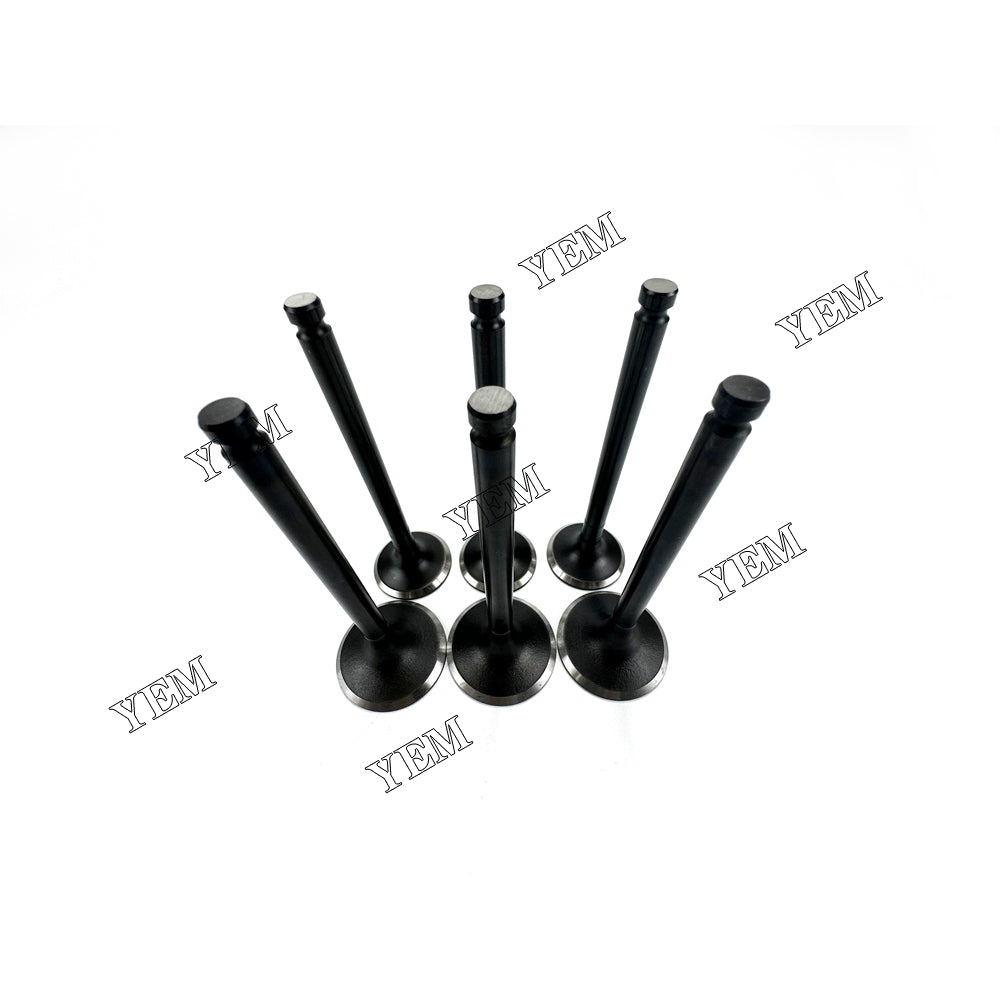 6X For Yanmar 3CD1-D Intake Valve With Exhaust Valve Diesel engine parts