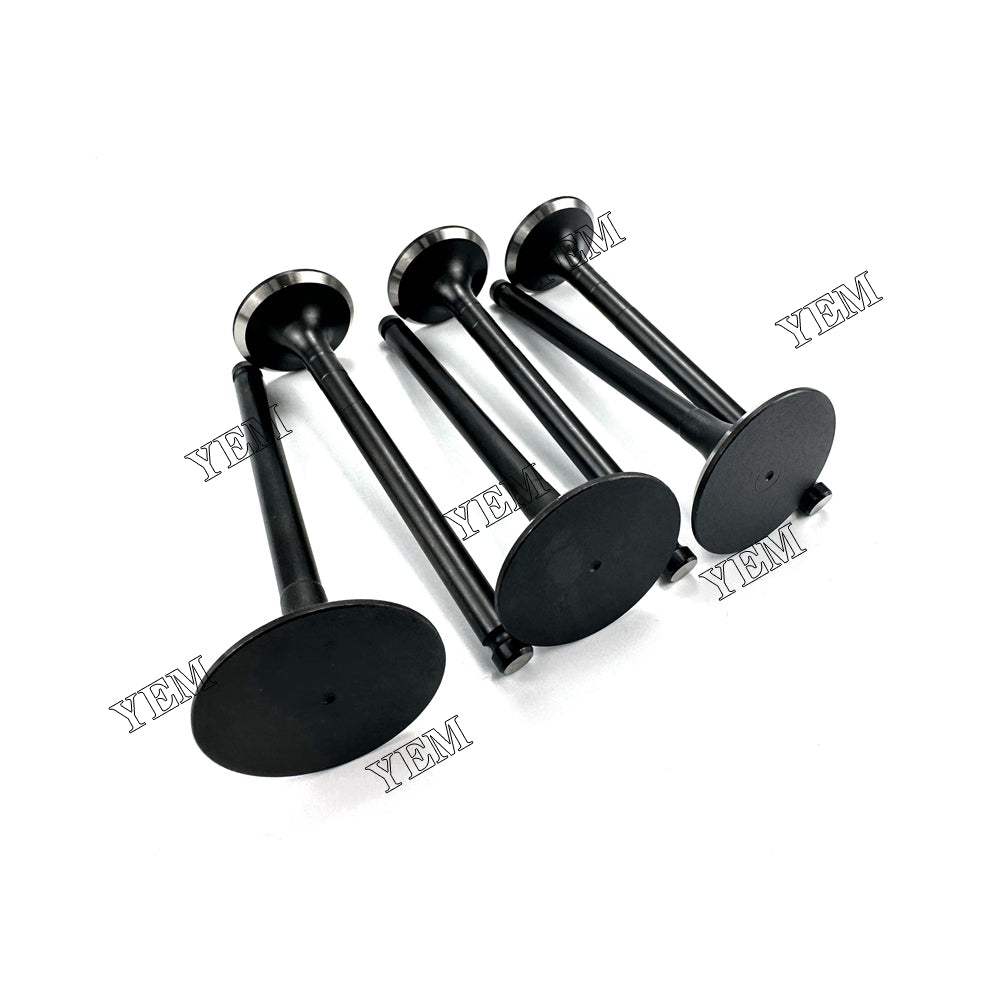6X For Yanmar 3TNE88 Intake Valve With Exhaust Valve Diesel engine parts For Perkins