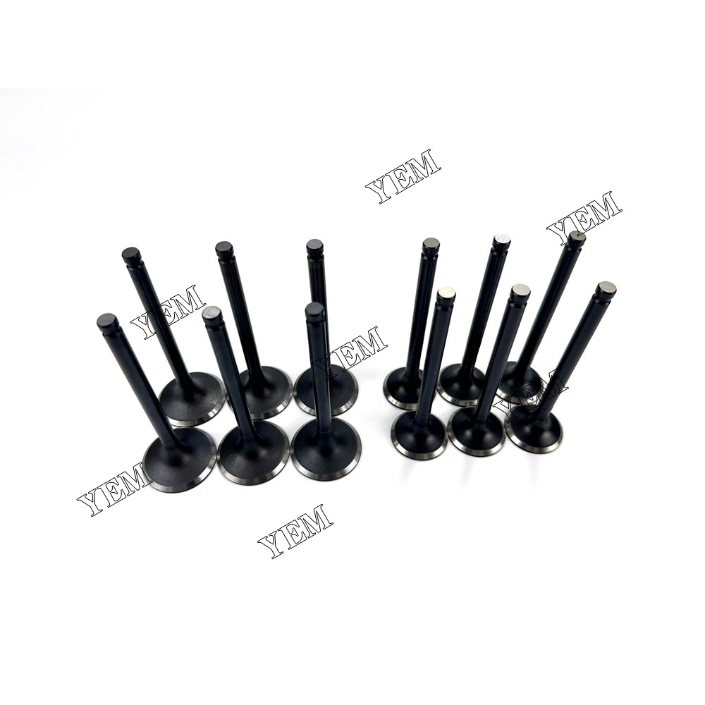 12X For Perkins 1106A-70TA Intake Valve With Exhaust Valve Diesel engine parts For Kubota