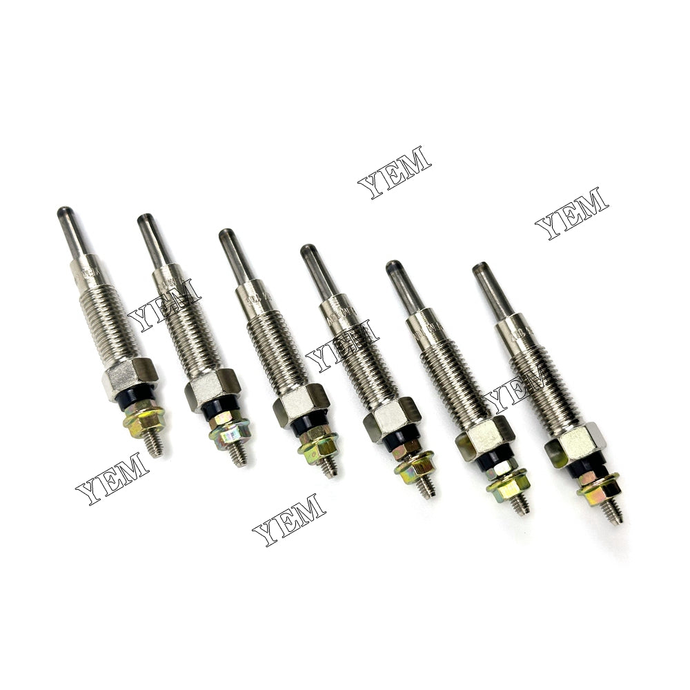 6X For Perkins 1106D-E70TA-24V Glow Plug Diesel engine parts For Kubota