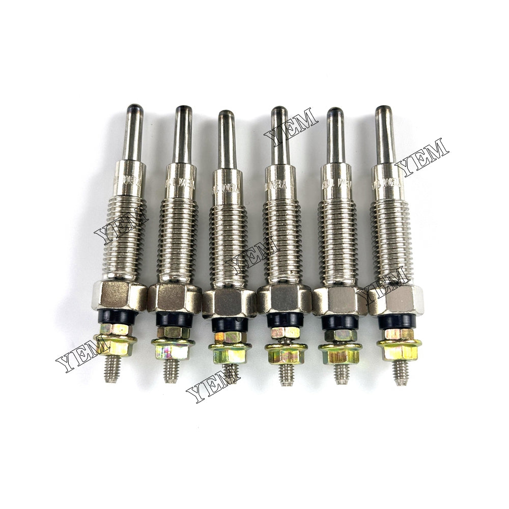 6X For Perkins 1106D-E70TA-24V Glow Plug Diesel engine parts For Kubota