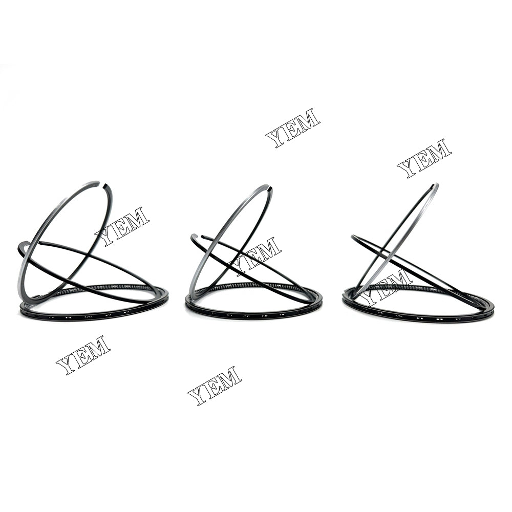 For Yanmar 3TN66 66.5mm Piston Ring+0.5mm 3 Cylinder Diesel Engine Parts For Yanmar