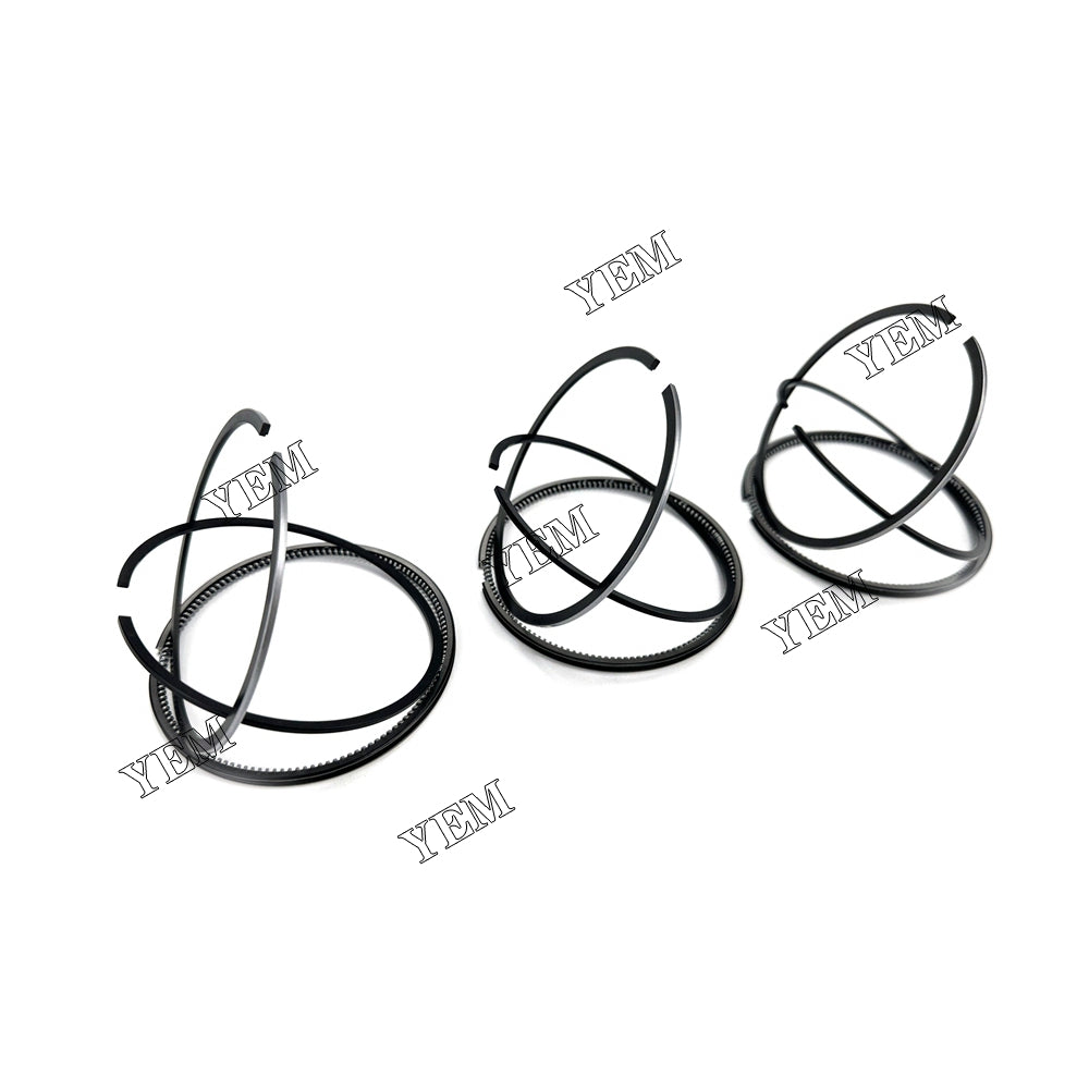 For Yanmar 3TN66 66.5mm Piston Ring+0.5mm 3 Cylinder Diesel Engine Parts For Yanmar