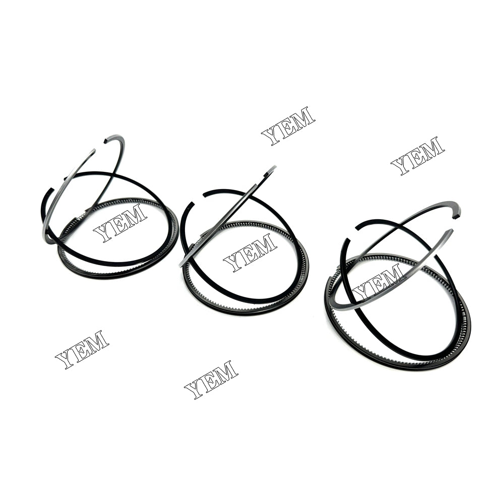 For Yanmar 3T75 75.5mm Piston Ring+0.5mm 3 Cylinder Diesel Engine Parts For Yanmar