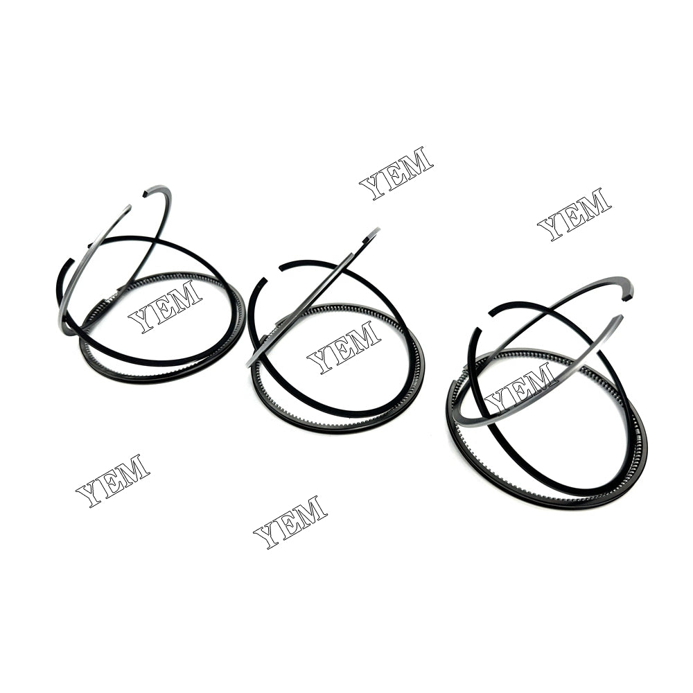 For Yanmar 3TNV72 72.5mm Piston Ring+0.5mm 3 Cylinder Diesel Engine Parts For Yanmar