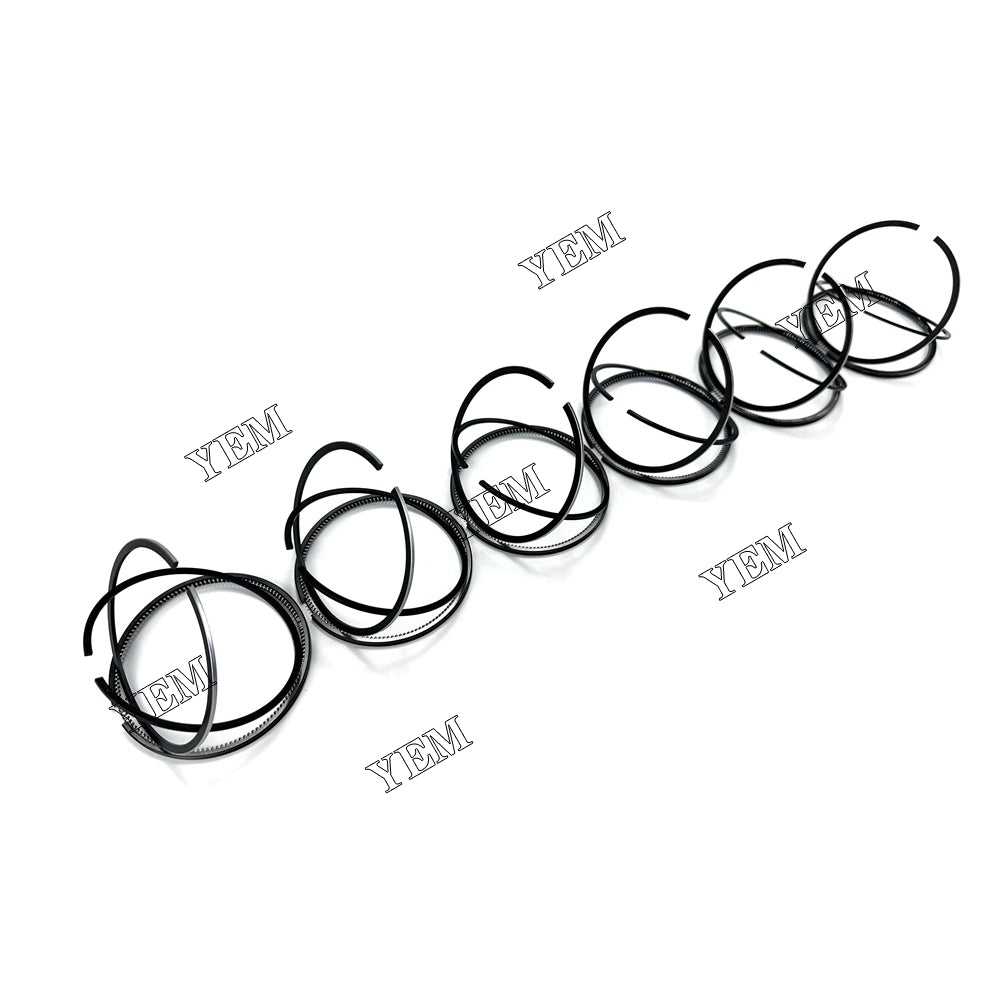 For Shibaura 3024C 84.5mm Piston Ring+0.5mm Slanting mouth 6 Cylinder Diesel Engine Parts For Shibaura