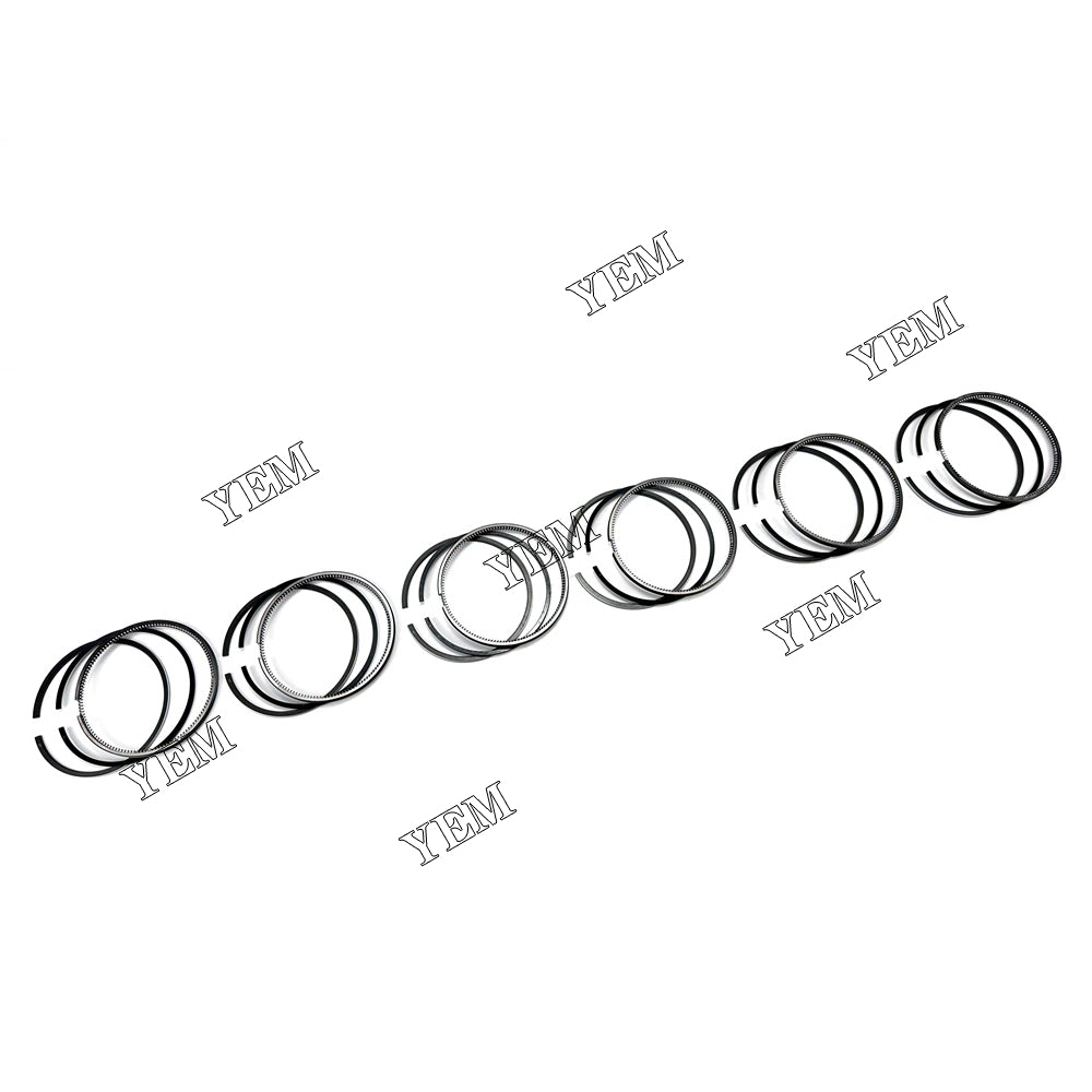 For Mitsubishi S6S  Piston Ring+0.5mm 4.5MM 6 Cylinder Diesel Engine Parts For Mitsubishi