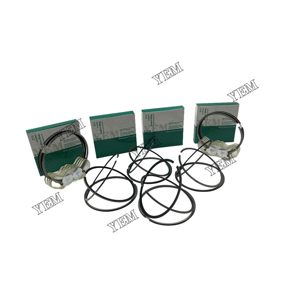 6PCS 6BG1 Piston Rings Set STD For Isuzu Koehring 662 excavator For Isuzu