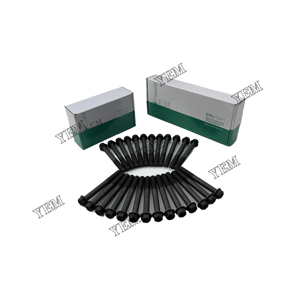 26PCS L10 Cylinder Head Bolt Set For Cummins excavator parts For Cummins