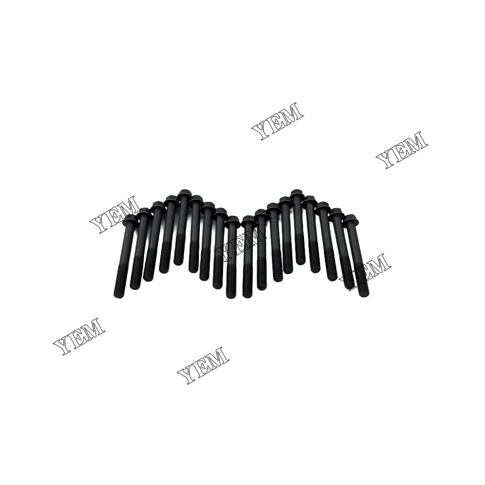 18PCS 104.22 Cylinder Head Bolt Set For Perkins 104.22 Engine For Perkins